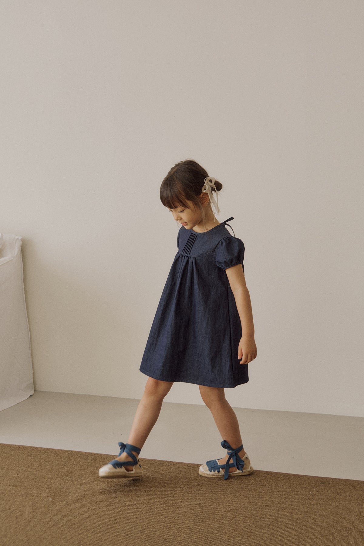 Berry denim dress