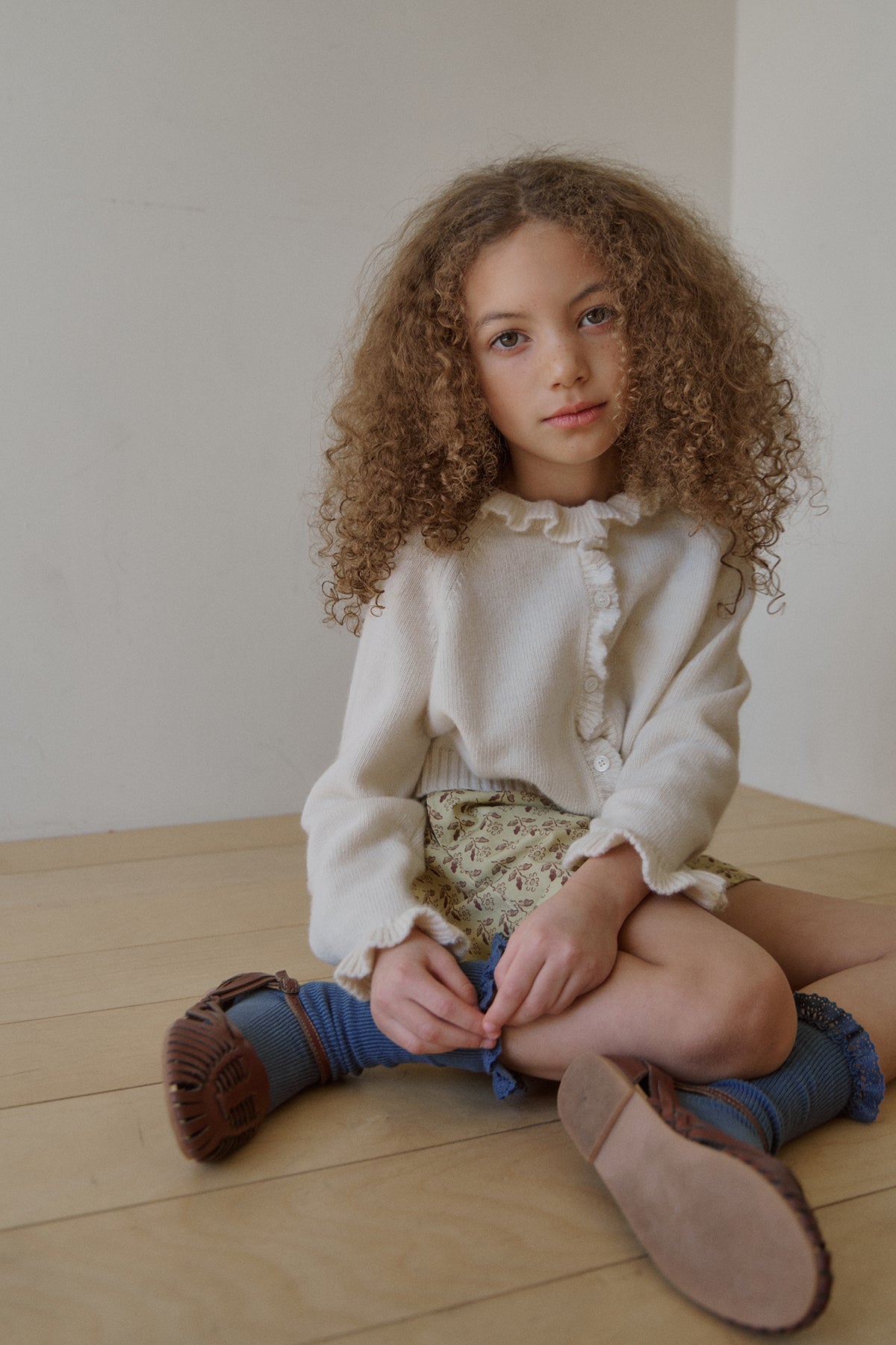 Nile frill cardigan