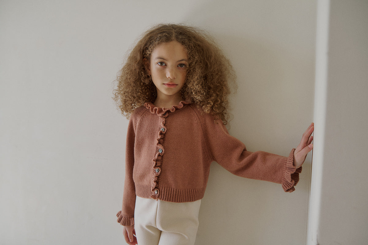 Nile frill cardigan