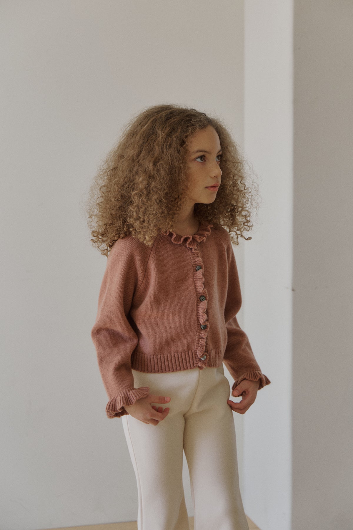 Nile frill cardigan