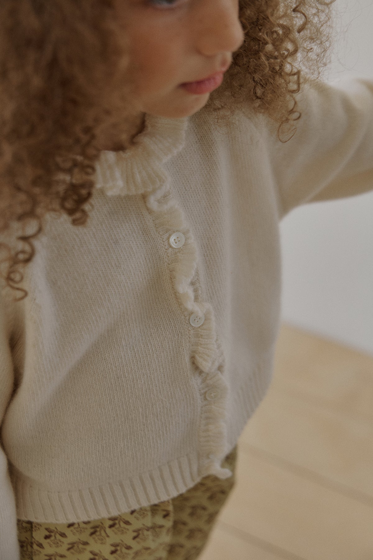 Nile frill cardigan