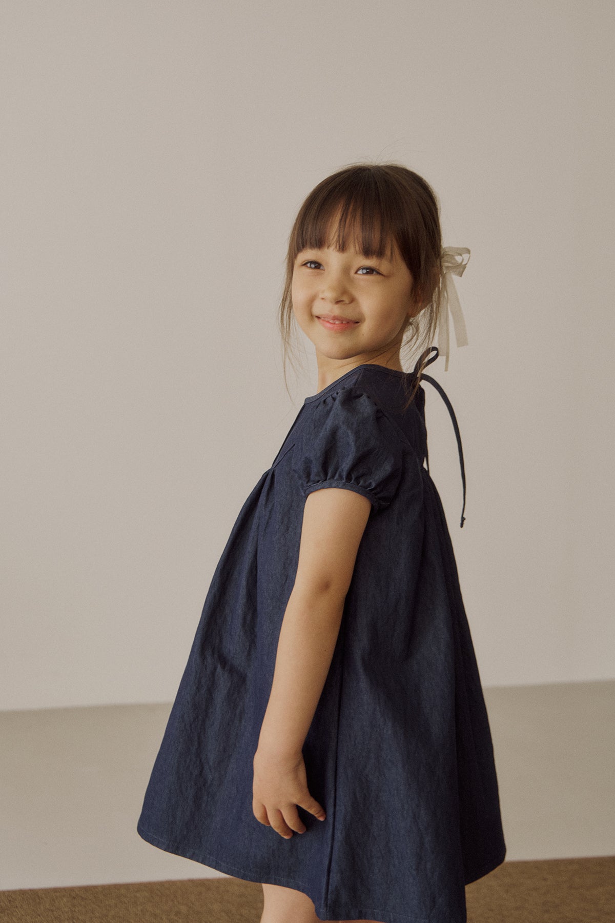 Berry denim dress